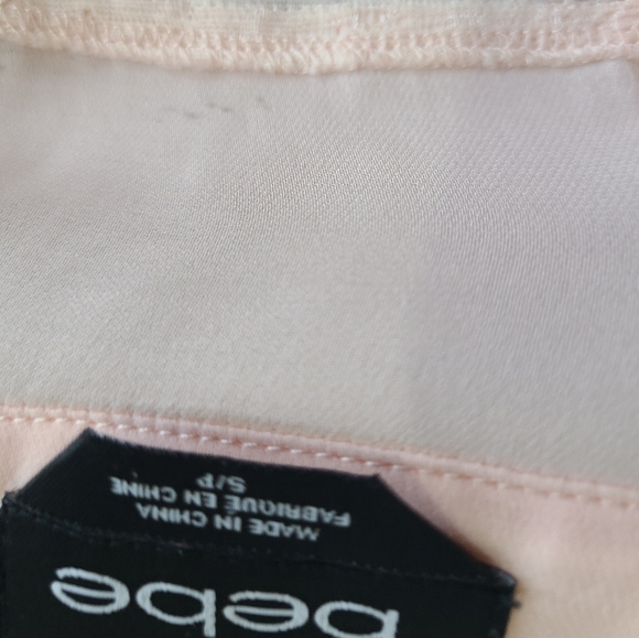 BEBE BLUSH PINK LACE TOP SIZE SMALL - Picture 9 of 9